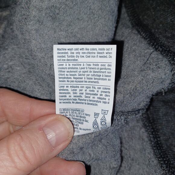 Champion Men Powerblend Graphic Script Logo Sweatshirt Size 2XL Gray Crew Y06794 - Picture 13 of 13